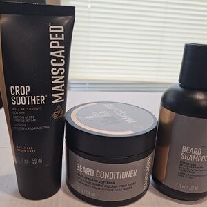 Manscaped Beard Conditioner and Shampoo Set - Black